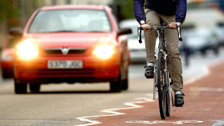 Highway Code revised: Cyclists given priority in new rules as drivers ordered to keep 1.5-metres distance when overtaking | UK News | Sky News