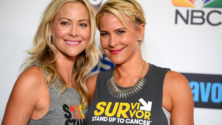 Cynthia Daniel, left, and Brittany Daniel at the 4th annual Stand Up 2 Cancer Live Benefit in Los Angeles in 2014. Pic: Jordan Strauss/Invision/AP


