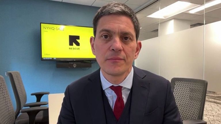  one of Ms Truss&#39;s predecessors as Foreign Secretary - David Miliband, who&#39;s now President and chief executive of the Internatioinal Rescue Committee.