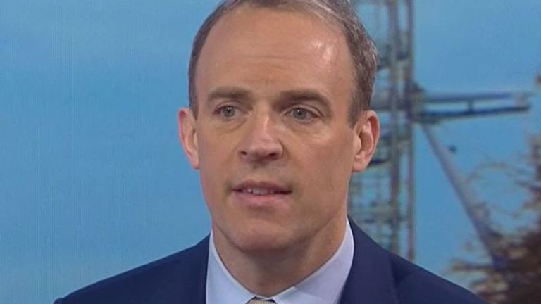 Dominic Raab says the UK is unlikely to send troops to Ukraine