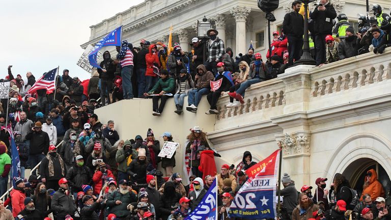 Trump supporters stormed the US Capitol on 6 January 2021