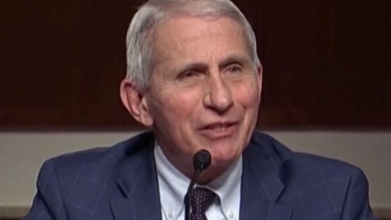 Dr Anthony Fauci has heated exchange with Republican Senator Roger Marshall over finances