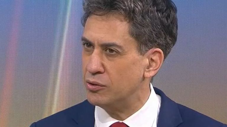 Ed Miliband wants an explanation from the prime minister about a May 2020 gathering in Downing Street