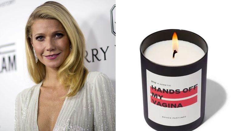 Gwyneth Paltrow&#39;s Goop website is selling this candle to make the anniversary of the Roe v Wade ruling. 