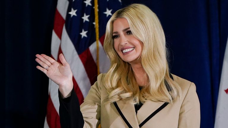 Ivanka Trump was one of her father&#39;s advisers during his presidency. Pic:AP