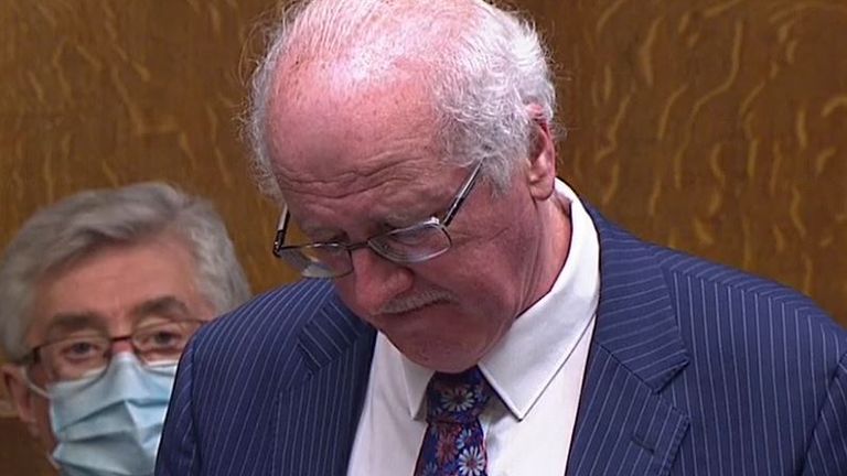 Jim Shannon breaks down in Commons over death of mother-in-law