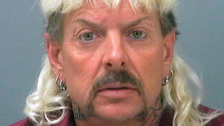 Joe Exotic. Pic: Santa Rosa County Jail via AP                                                                             