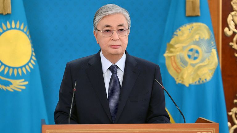 Le président kazakh Kassym-Jomart Tokayev