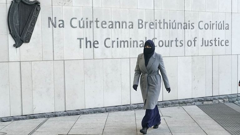 Lisa Smith, accused of terrorism offences, arrives at the at the Special Criminal Court in Dublin. Picture date: Monday January 17, 2022.
