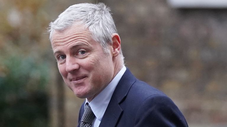 Forestry Minister Lord Zac Goldsmith arrives in Downing Street, London, ahead of the government&#39;s weekly Cabinet meeting. Picture date: Tuesday January 11, 2022.