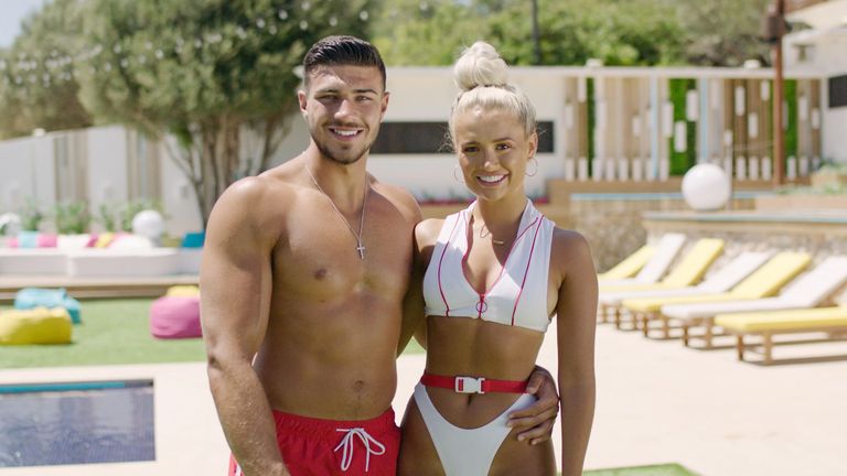 Hague found fame on the ITV show Love Island, where she &#39;coupled up&#39; with boxer Tommy Fury. Pic: ITV/Shutterstock