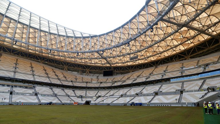 The Lusail Stadium which will host the 2022 Qatar World Cup final