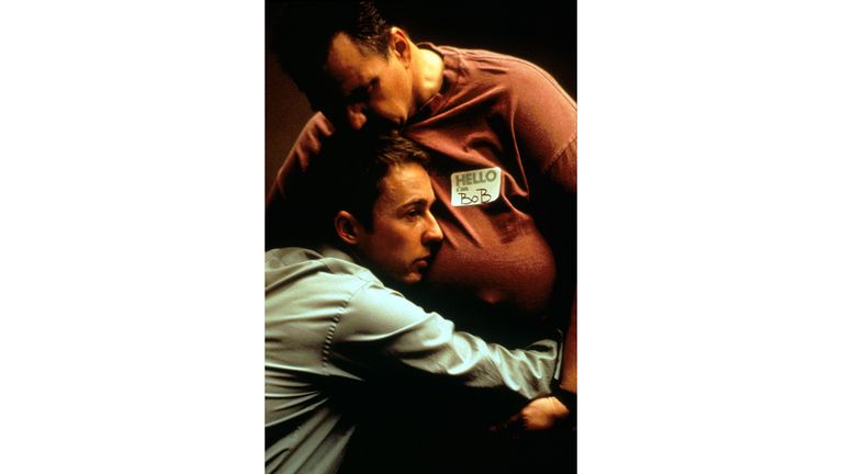 Meat Loaf and Edward Norton in Fight Club. Pic: Moviestore/Shutterstock