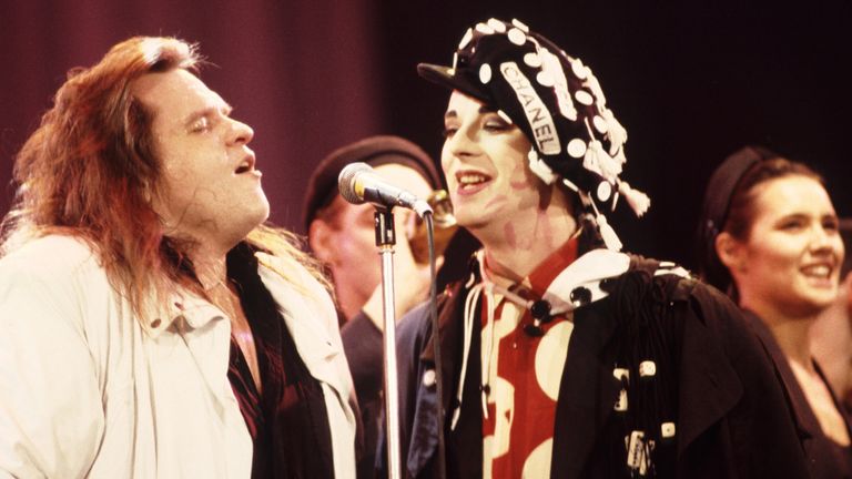 Pic; Andre Csillag/Shutterstock

Meat Loaf and Boy George at the Aids Benefit show, Wembley. London - Apr 1987

Apr 1987