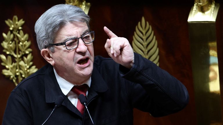 Jean-Luc Melenchon suggested the president has lost control
