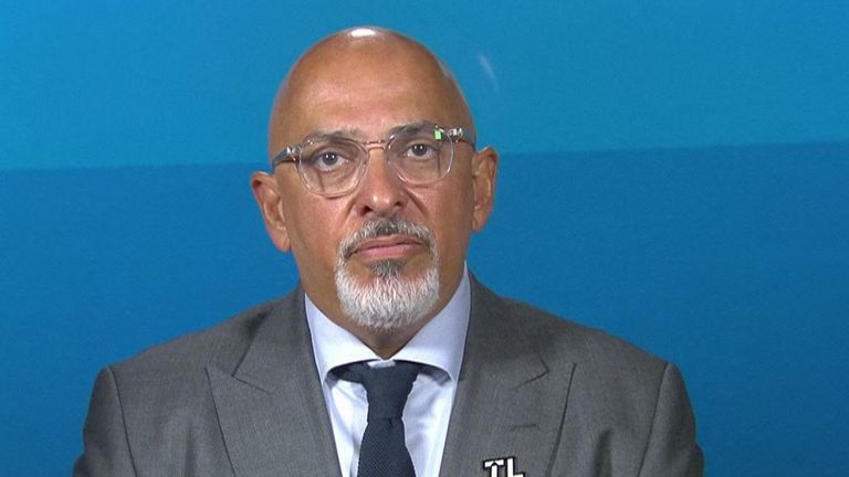 Education Secretary Nadhim Zahawi says the number of people over 50 in hospital with coronavirus "has begun to rise".