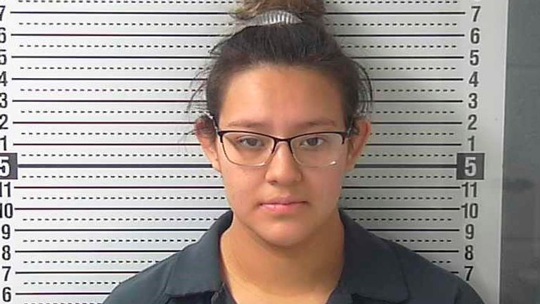 This undated photo provided by the Hobbs Police Department shows Alexis Avila, an 18-year-old Hobbs woman facing charges after police say she abandoned her newborn baby in a dumpster. (Hobbs Police Department via AP)


