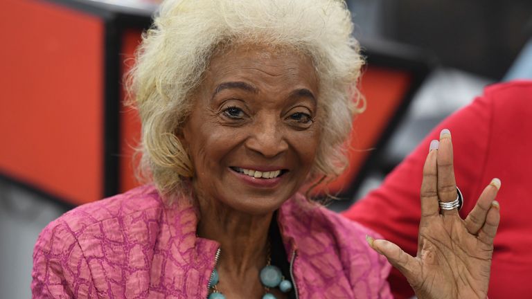 Nichelle Nichols at the Florida Supercon held at the Miami Beach Convention Center in 2019. Pic: mpi04/MediaPunch /IPX/AP


