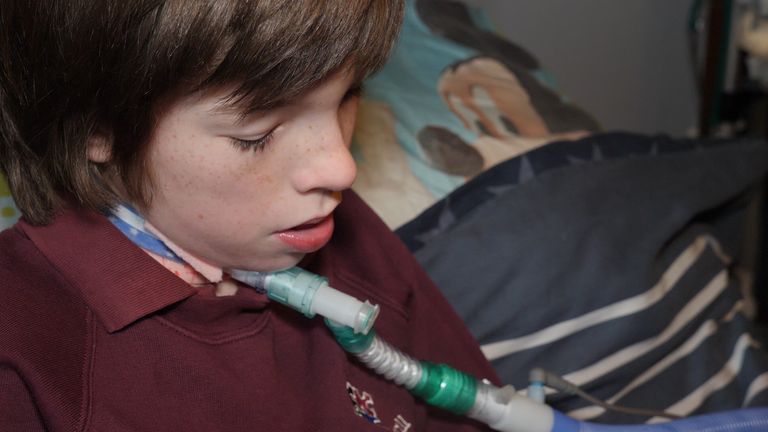 Noah requires 24-hour care due to a rare lung disease 