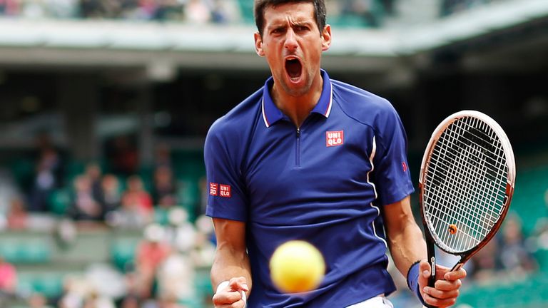 Djokovic at the 2013 French Open