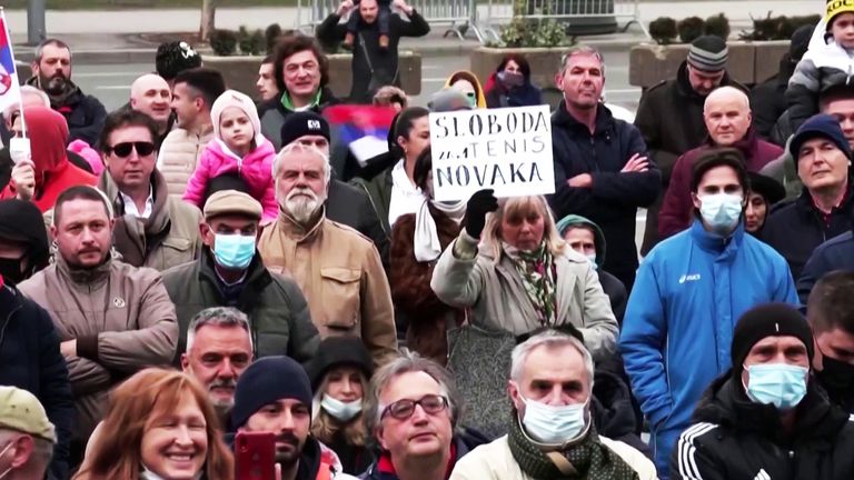 واکنش مردم صربستان به اخراج نواک جوکوویچ از استرالیا