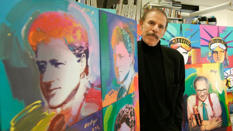 Artist Peter Max pictured in February 2009. Pic: AP/Frank Franklin II