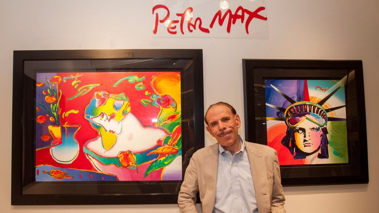 Artist Peter Max pictured in 2014. Pic: Barry Brecheisen/Invision/AP


