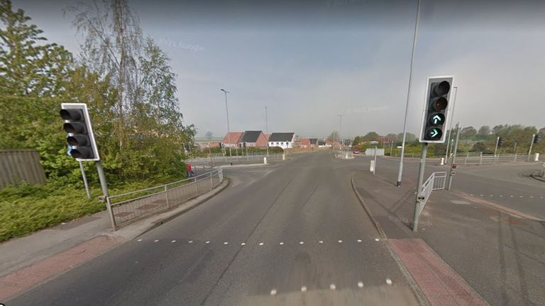 Google street view - Chesterfield Road North / Pleasley hill 