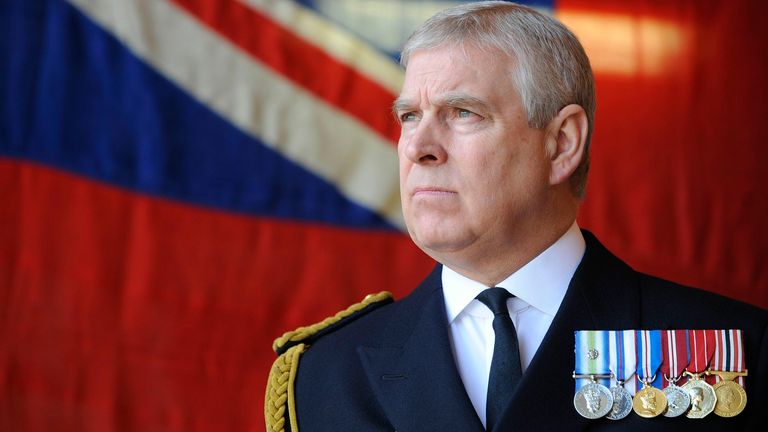 Prince Andrew has nine military titles