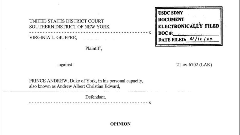 قاضی دلایل تصمیم خود را در سندی 46 صفحه ای بیان کرد.  عکس: دادگاه منطقه ای ایالات متحده، ناحیه جنوبی نیویورک