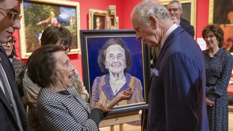 The Prince of Wales meets Holocaust survivor Lily Ebert
