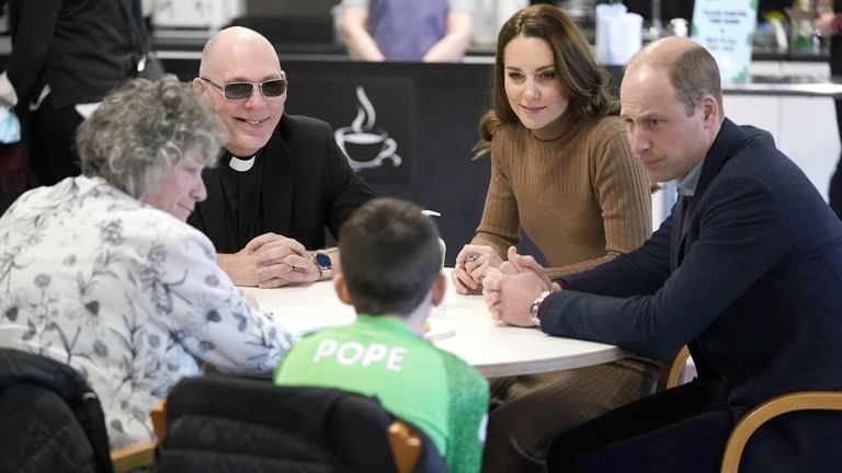 William and Kate met with 11-year-old Deacon Glover at a centre for vulnerable people in Lancashire