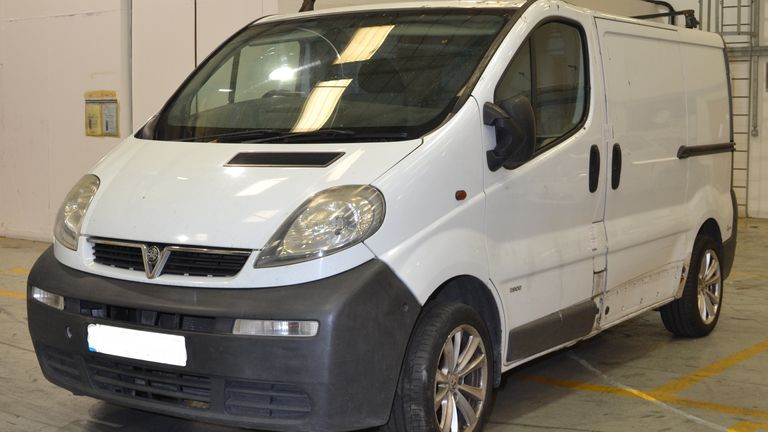 The van used  by Brian Sengendo. Pic: Met police