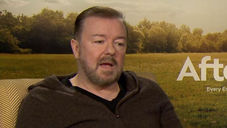 Ricky Gervais talks about After Life on Netflix