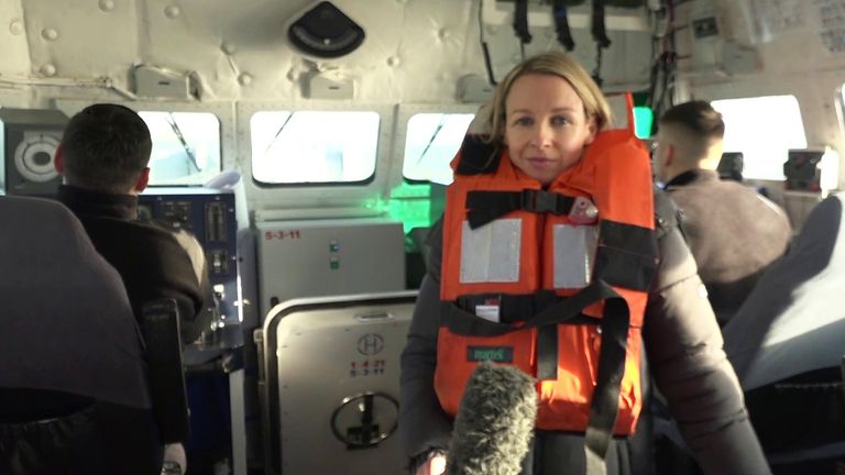 Sky News&#39; Deborah Haynes on patrol in the Sea of Azov