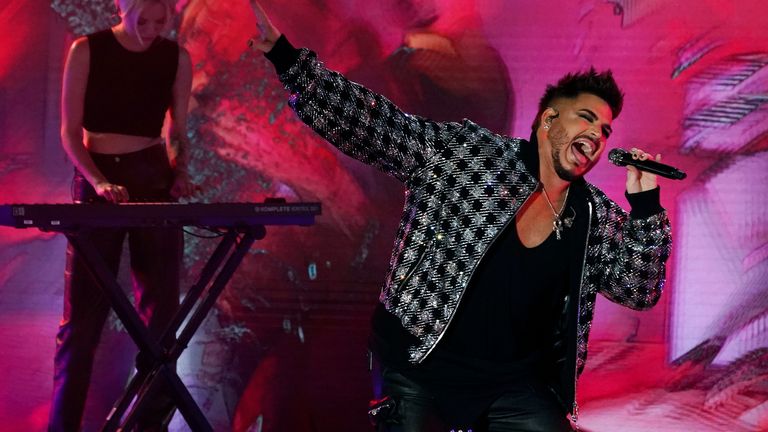 Adam Lambert, performing in Los Angeles in September, says he has nothing planned yet for his 40th birthday