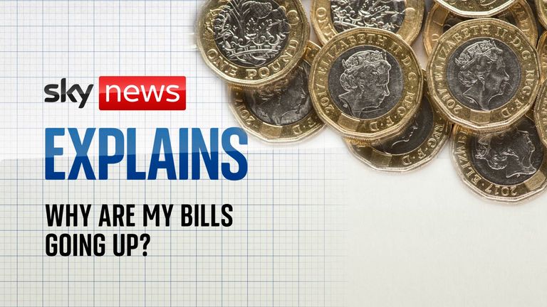 Sky News explains why the cost of living is going up. 