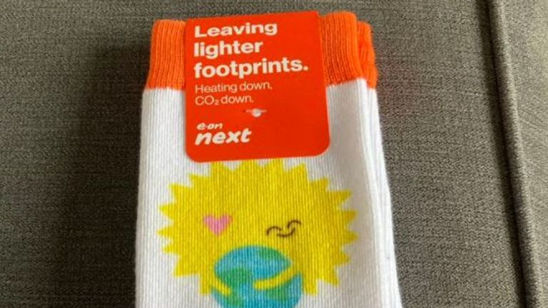 Eon has apologised for sending socks to customers in a promotion. Pic: June Griffin
