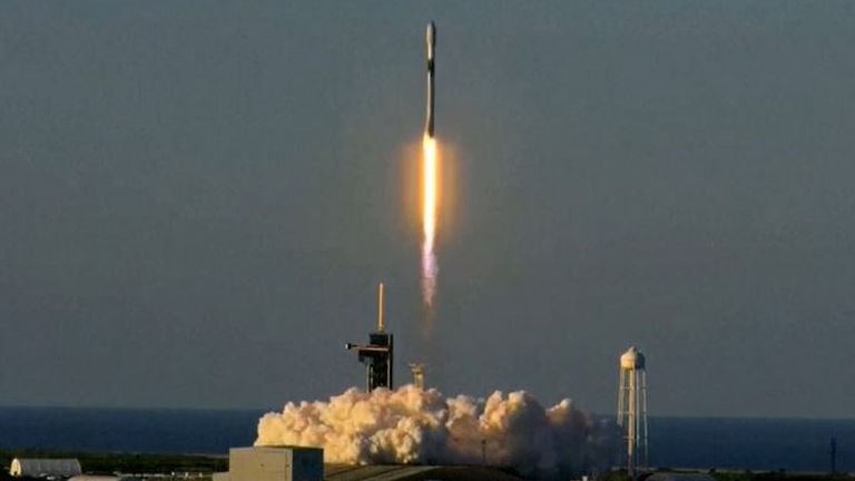 SpaceX launches rocket containing 49 satellites