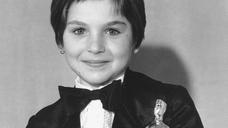 Tatum ganó o '  Ganó el Oscar a la Mejor Actriz de Reparto cuando tenía diez años por su papel en Paper Moon.  Foto: AP