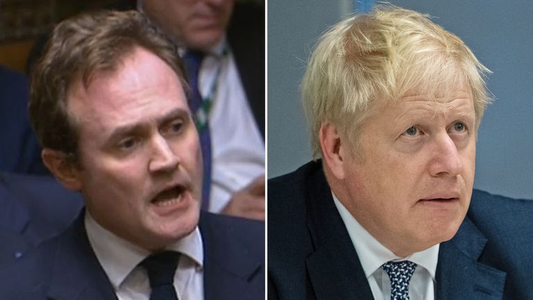 Tom Tugendhat says he would run to replace Boris Johnson as Tory leader