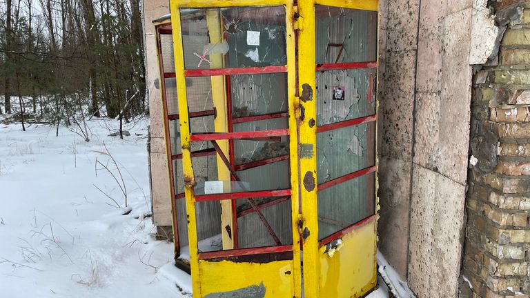 Phone booth in Prypyat