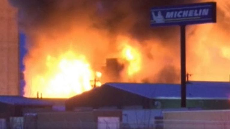 Two historic warehouses are destroyed by a blaze in Wisconsin 