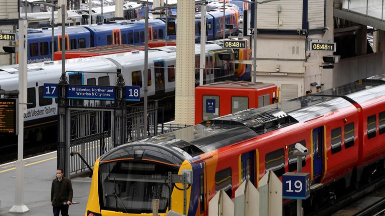 Disruption to rail services has reached record levels due to staff shortages. File pic 