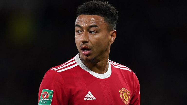Manchester United&#39;s Jesse Lingard during the Carabao Cup third round match at Old Trafford, Manchester. Picture date: Wednesday September 22, 2021.