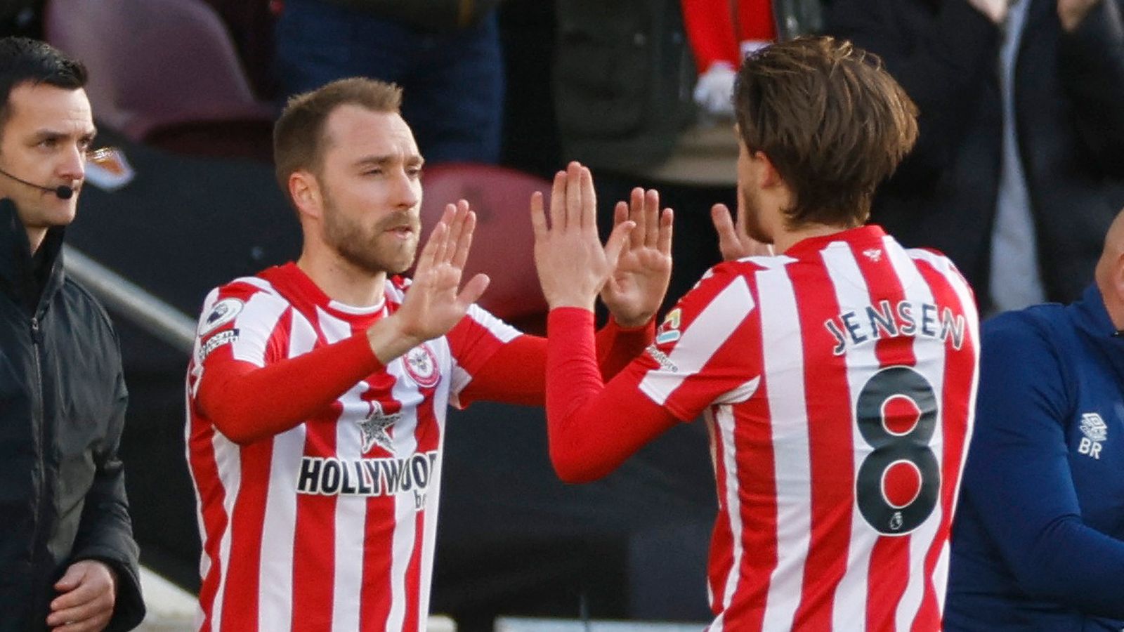 Christian Eriksen makes Brentford debut eight months after cardiac