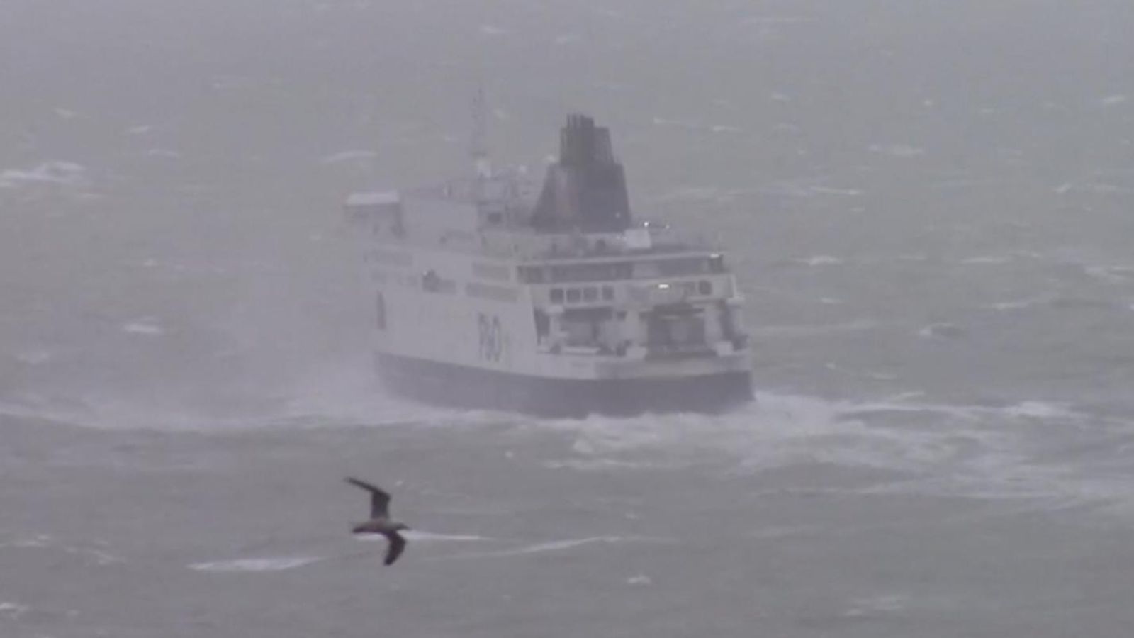 Storm Eunice: P&O Ferry Battered By Strong Winds In The English Channel ...