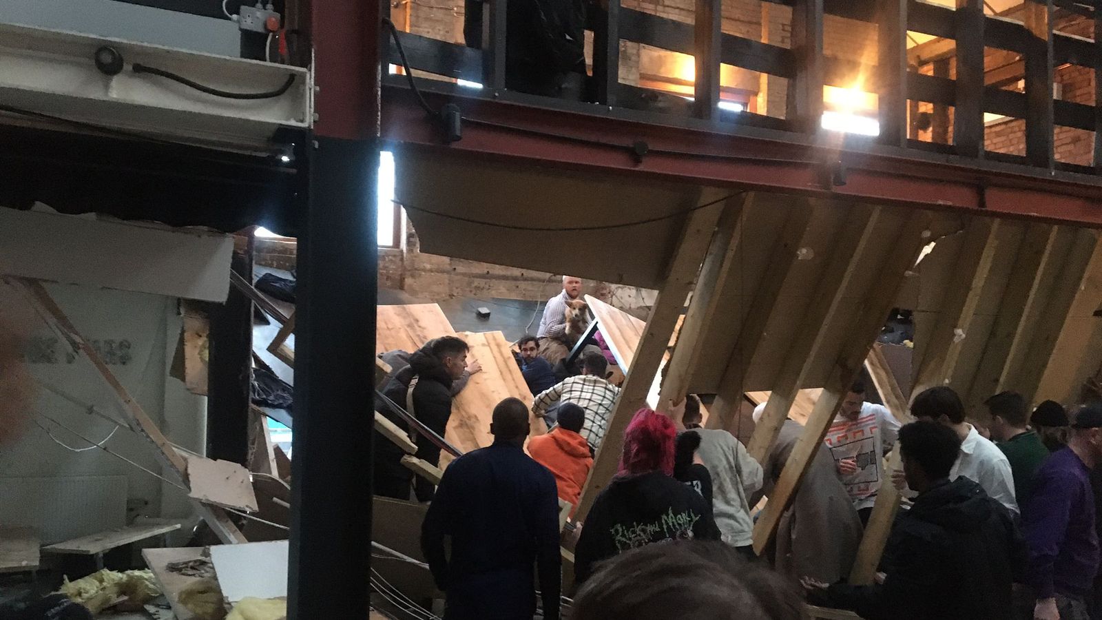 'I thought I might die' Friends describe chaos of floor collapse at