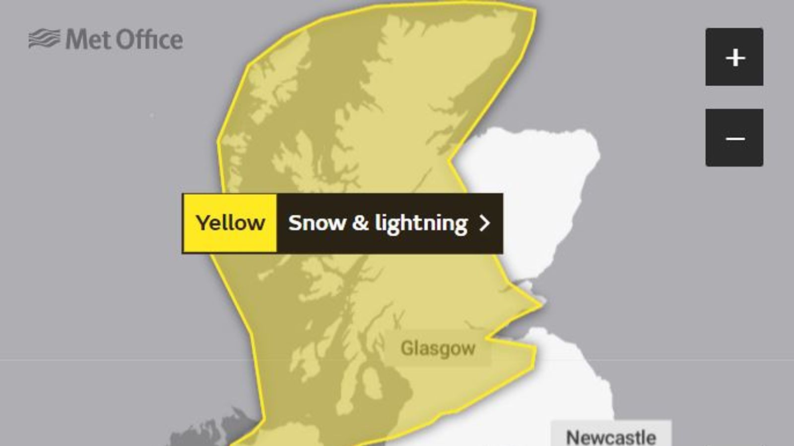 UK weather: Met Office issues yellow weather warning for lightning and ...