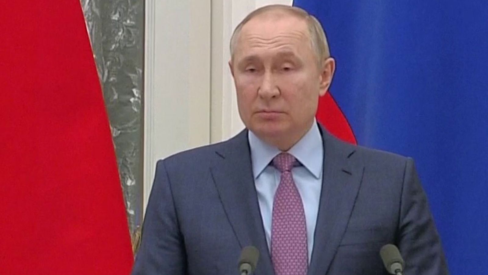 Ukraine crisis: Putin says military drills 'purely defensive' and 'not a threat' as Western leaders warn invasion imminent